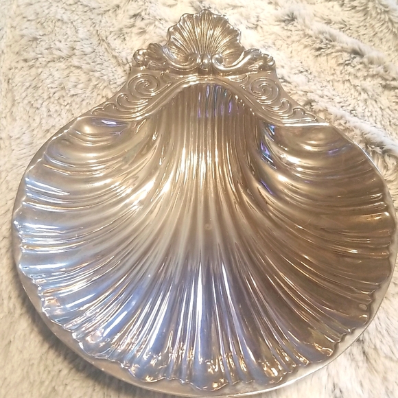 1956 Awards Candy Dish, Silver plate 8.5" x 7".  Beautiful Condition 68 year old - Picture 6 of 6